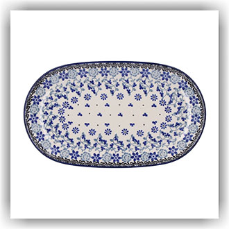 Bunzlau Ovale schotel 25,5x15cm (2673) - Belle Fleur (1829)