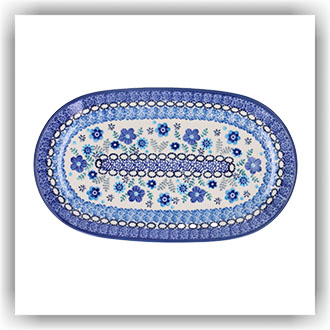 Bunzlau Ovale schotel 25,5x15cm (2673) - Floral Ballet (3397)