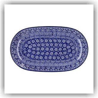 Bunzlau Ovale schotel 25,5x15cm (2673) - Lace (884)