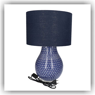 Bunzlau Lamp incl. Ø 30 cm L kap (2683) - Lace (884)