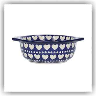 Bunzlau Soepkom platte oren (2699) - Blue Valentine (375E)