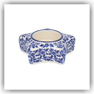 Bunzlau Theelichtje Ster (2709) - Indigo (2396)