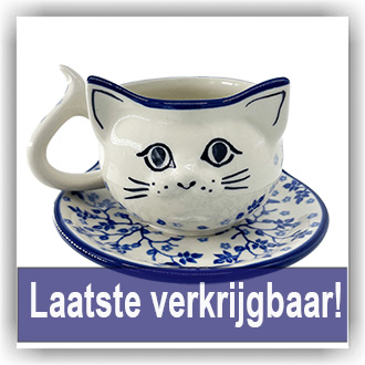 Bunzlau Kat kop & schotel (2716) -  (3206)