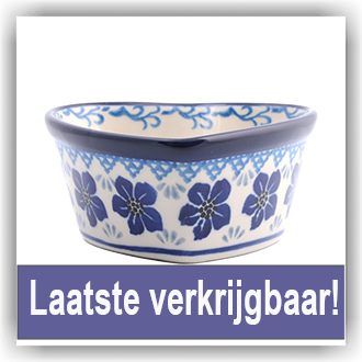 Bunzlau Hartvormig bakje 160ml (602045) - Blue Violets (1930)