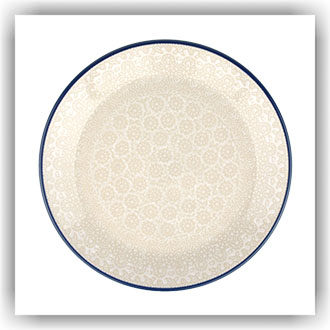 Bunzlau Plat ontbijtbord Ø19.5cm (602455) - White Lace (2324)