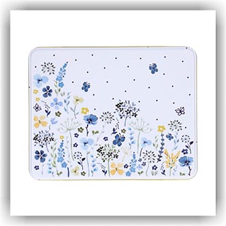 Bunzlau Langwerpig blik Wild Flowers (8608)