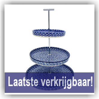 Bunzlau 3 laags etagere premium (ETG6) - Indigo (2396)