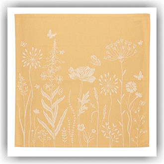 Bunzlau Setje Wild Flowers okergeel (TS44)