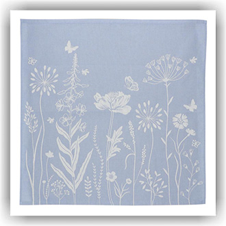 Bunzlau Setje Wild Flowers grijsblauw (TS45)