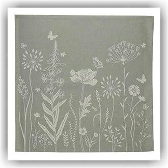 Bunzlau Setje Wild Flowers olijfgroen (TS46)